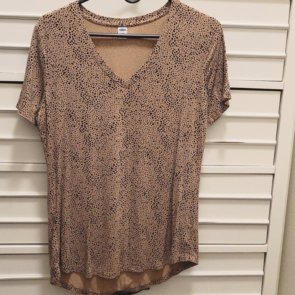 Old Navy small leopard print top